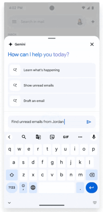 Gmail users on iOS can now ask Gemini questions about their emails |